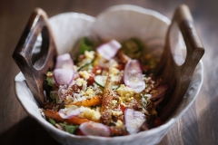Big ole salad at Underbelly in Houston, TX on December 10, 2014.  (Kye R. Lee/The Dallas Morning News)