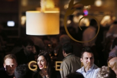 From L to R, Jonathan Penn, his sister Holly Piorkowski, brother in law Jon Piorkowski and other members of family enjoy dining together at Gemma in Dallas, TX for Jonathan's birthday on December 12, 2014. The view is through the front glass window.  (Kye R. Lee/The Dallas Morning News)