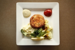 Crab Cake Plate at the Sea Breeze Fish Market and Grill in Plano, TX on March 14, 2012. ( Kye R. Lee / The Dallas Morning News )