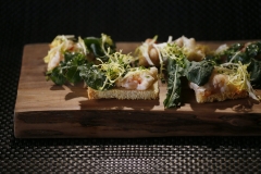 Brioche crostini with spot prawns at the Nonna in Dallas, TX. Photographed on October 24, 2014. (Kye R. Lee/The Dallas Morning News)