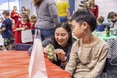 Photos during a classroom Christmas Party at the Hidden Lake Elementary in Keller, TX on December, 17, 2021.