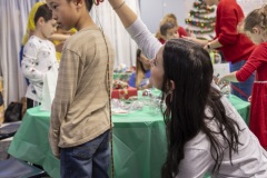 Photos during a classroom Christmas Party at the Hidden Lake Elementary in Keller, TX on December, 17, 2021.