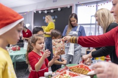 Photos during a classroom Christmas Party at the Hidden Lake Elementary in Keller, TX on December, 17, 2021.