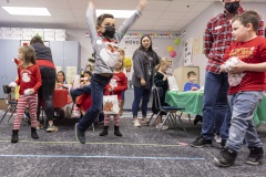 Photos during a classroom Christmas Party at the Hidden Lake Elementary in Keller, TX on December, 17, 2021.