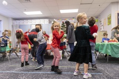 Photos during a classroom Christmas Party at the Hidden Lake Elementary in Keller, TX on December, 17, 2021.