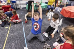 Photos during a classroom Christmas Party at the Hidden Lake Elementary in Keller, TX on December, 17, 2021.