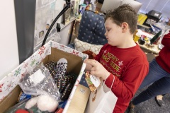 Photos during a classroom Christmas Party at the Hidden Lake Elementary in Keller, TX on December, 17, 2021.