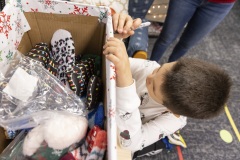 Photos during a classroom Christmas Party at the Hidden Lake Elementary in Keller, TX on December, 17, 2021.