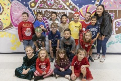 Photos during a classroom Christmas Party at the Hidden Lake Elementary in Keller, TX on December, 17, 2021.