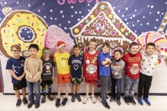 Photos during a classroom Christmas Party at the Hidden Lake Elementary in Keller, TX on December, 17, 2021.