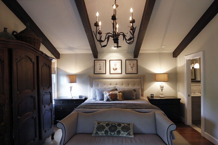 Master bedroom of Mike Munsterman's house at Oak Cliff neighborhood in Dallas, TX on October 9, 2014. (Kye R. Lee/The Dallas Morning News)