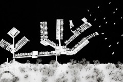 A boat dock at the White Rock Lake is seen as record snow blanketed N. Texas on Friday, February 12, 2010. (Kye R. Lee/The Dallas Morning News)

aerial helicopter 
SNOW WEATHER WINTER STORM