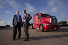 Portraits and pictures of Daseke’s Chairman, President and CEO, Don Daseke, and EVP and Corporate CFO, Scott Wheeler at the Lone Star Transportation in Fort Worth, TX on September 17, 2015. Daseke is one of the fastest growing private companies in Dallas. (Photo by Kye Lee)